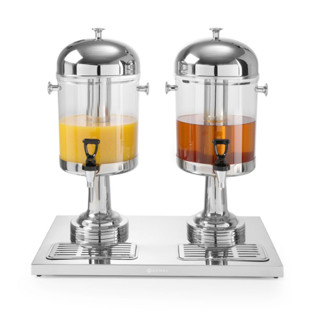 Fontaine &agrave; Jus de Fruit 16L avec Refroidissement par Gla&ccedil;ons et Robinet Antigoutte - Hendi