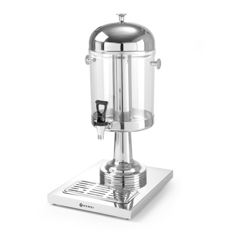 Fontaine &agrave; Jus de Fruit 8L avec Refroidissement par Gla&ccedil;ons et Robinet Antigoutte - Hendi
