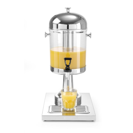 Fontaine &agrave; Jus de Fruit 8L avec Refroidissement par Gla&ccedil;ons et Robinet Antigoutte - Hendi