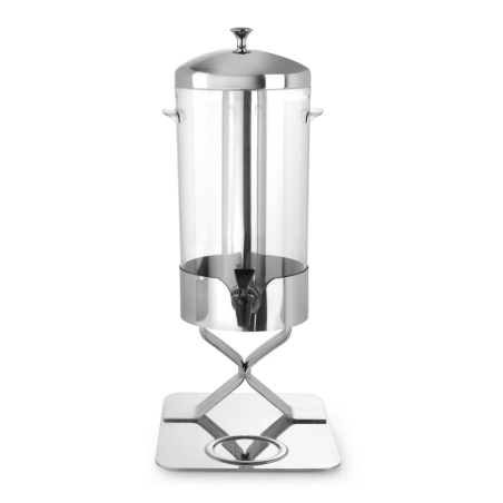 Fontaine &agrave; jus de fruit professionnelle 5L avec refroidissement &agrave; gla&ccedil;ons et robinet anti-goutte - Hendi