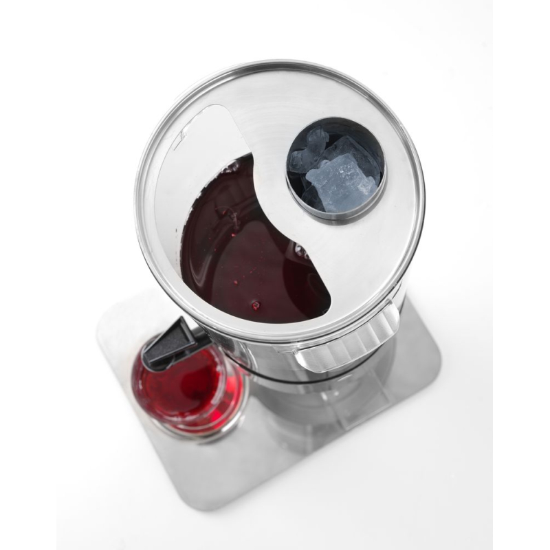 Fontaine &agrave; jus de fruit professionnelle 5L avec refroidissement &agrave; gla&ccedil;ons et robinet anti-goutte - Hendi