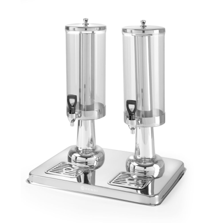 Fontaine &agrave; Jus Professionnelle 6L Double R&eacute;servoir Refroidissement Gla&ccedil;ons - Hendi