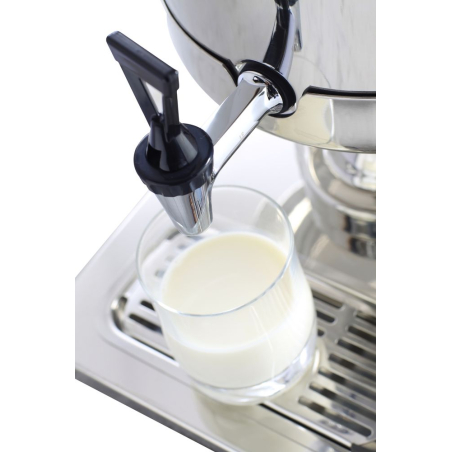 Fontaine &agrave; lait professionnelle r&eacute;frig&eacute;r&eacute;e 10,5 L Acier Inoxydable - Hendi