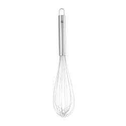 Fouet de cuisine piano professionnel, 12 fils flexibles, manche inox (L)385mm - Hendi