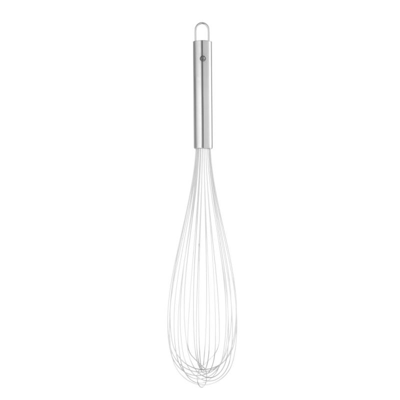 Fouet de cuisine professionnel, 12 fils piano flexibles, manche en inox (L)485mm - Hendi