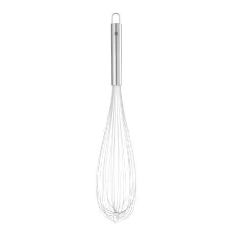 Fouet de cuisine professionnel, 12 fils piano flexibles, manche en inox (L)485mm - Hendi