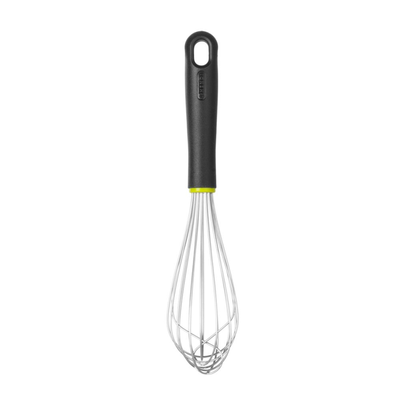 Fouet fran&ccedil;ais professionnel 8 fils rigides pour cuisine, Robert Bronwasser, Noir - Hendi