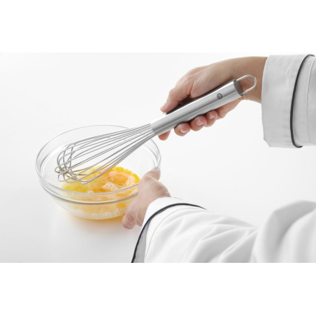 Fouet Professionnel Inox 335mm, 8 Fils &Eacute;pais et Raides - Hendi
