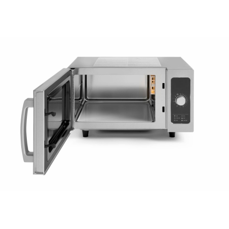 Four &agrave; micro-ondes professionnel Inox 1000W, 25L, fond c&eacute;ramique, pour CHR - Hendi