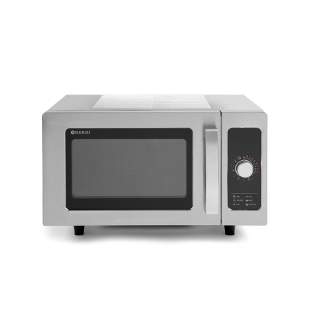 Four &agrave; micro-ondes professionnel Inox 1000W, 25L, fond c&eacute;ramique, pour CHR - Hendi