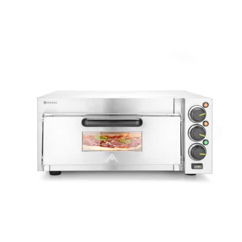 Four &agrave; Pizza Compact Professionnel 2000W Inox - Hendi