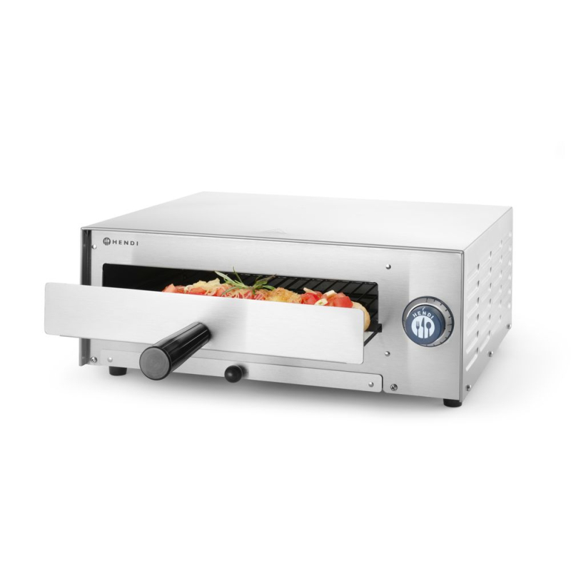 Four &agrave; Pizza &Eacute;lectrique Compact, 1450W, 30cm Max, Inox - Hendi