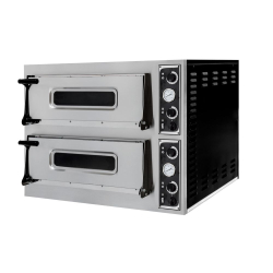 Four &agrave; Pizza Professionnel BASIC 44, Double Chambre, 9400W, 400V - Hendi
