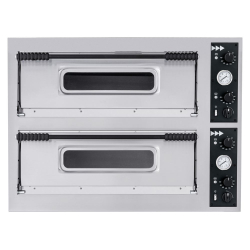 Four &agrave; pizza professionnel double chambre BASIC XXL 66, 18000W, 400V - Hendi