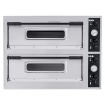 Four &agrave; pizza professionnel double chambre BASIC XXL 66, 18000W, 400V - Hendi