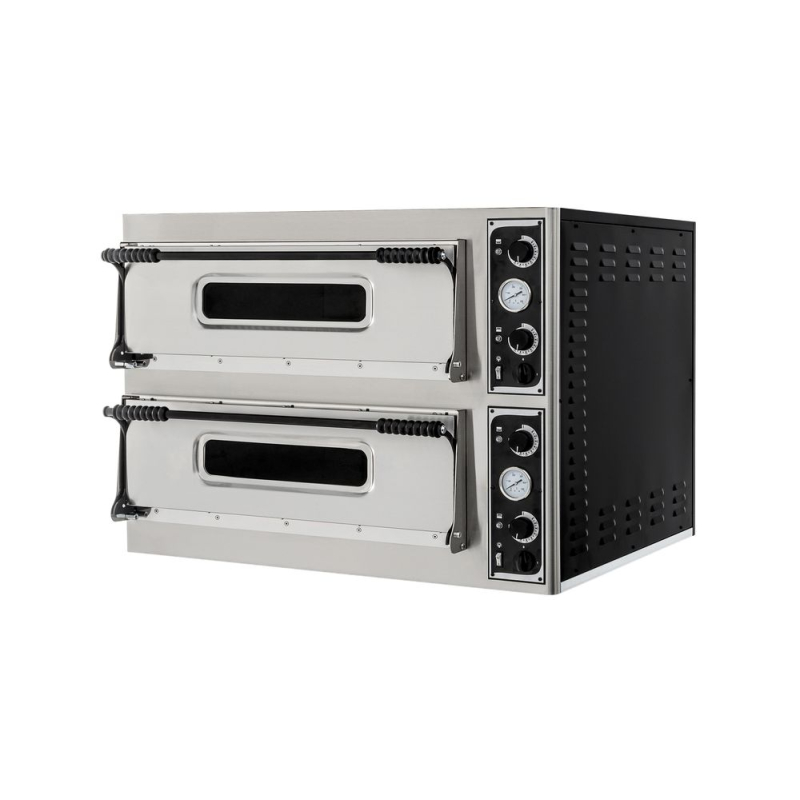 Four &agrave; pizza professionnel double chambre BASIC XXL 66, 18000W, 400V - Hendi