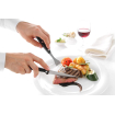 Fourchette &agrave; Steak Professionnelle Noir 6 Pi&egrave;ces Inox Manche ABS - Hendi
