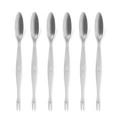 Fourchettes &agrave; homard professionnelles, set de 6 pi&egrave;ces, (L) 205mm - Hendi