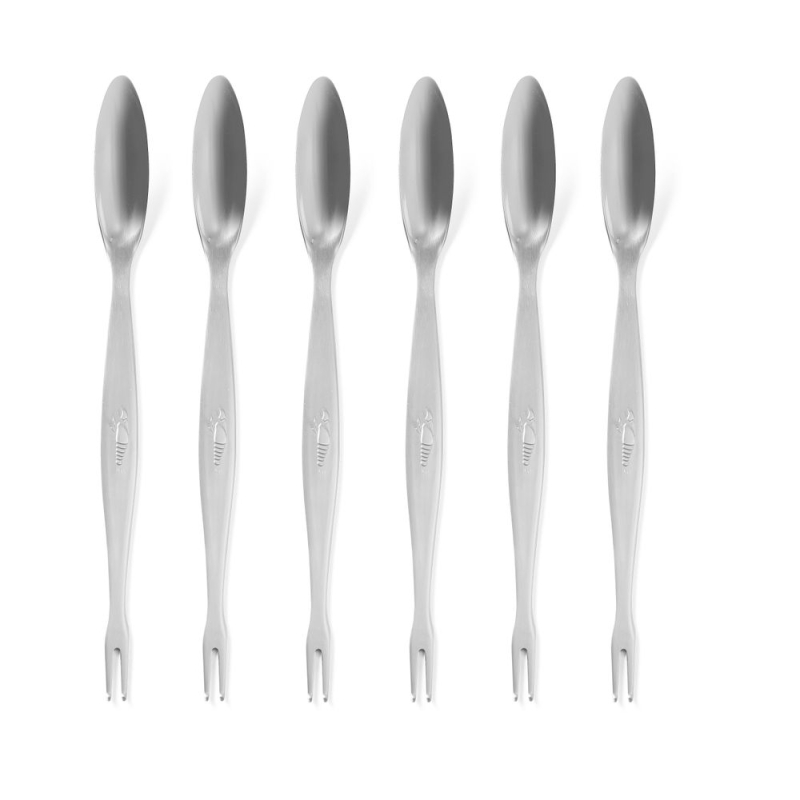 Fourchettes &agrave; homard professionnelles, set de 6 pi&egrave;ces, (L) 205mm - Hendi