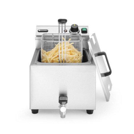 Friteuse &Eacute;lectrique Professionnelle Profi Line 8L 3500W avec Robinet de Vidange - Hendi