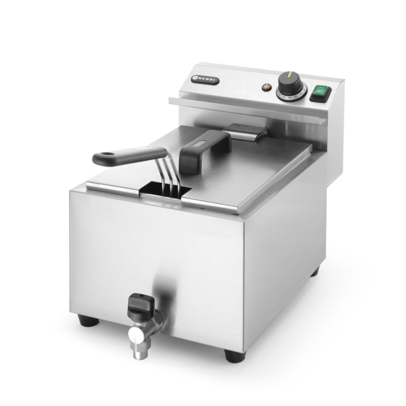 Friteuse &Eacute;lectrique Professionnelle Profi Line 8L 3500W avec Robinet de Vidange - Hendi