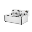Friteuse Professionnelle Double Cuve 2x6L (12L) Kitchen Line 6600W Inox - Hendi
