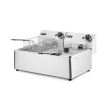 Friteuse Professionnelle Double Cuve 2x6L (12L) Kitchen Line 6600W Inox - Hendi