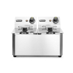 Friteuse professionnelle double Kitchen Line 2x4L (8L) 6000W Inox - Hendi