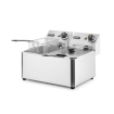 Friteuse professionnelle double Kitchen Line 2x4L (8L) 6000W Inox - Hendi