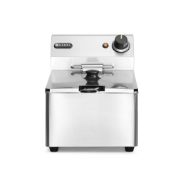 Friteuse professionnelle Kitchen Line 6L inox avec zone froide et thermostat r&eacute;glable - Hendi