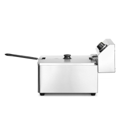 Friteuse professionnelle Kitchen Line Inox 4L, Thermostat de s&eacute;curit&eacute; - Hendi