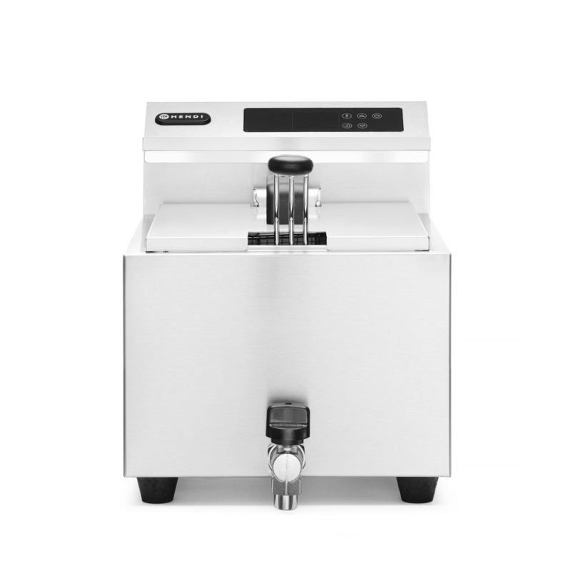 Friteuse professionnelle num&eacute;rique Profi Line 8L avec robinet de vidange - Hendi