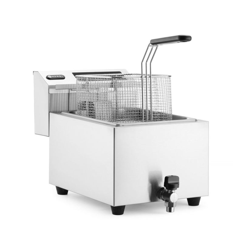 Friteuse professionnelle num&eacute;rique Profi Line 8L avec robinet de vidange - Hendi