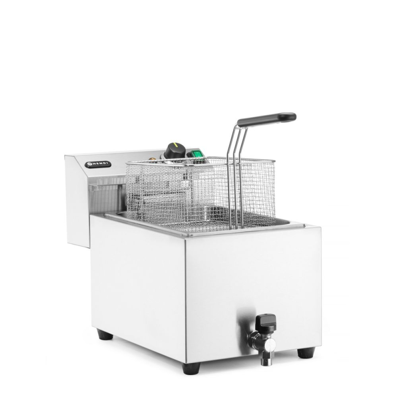 Friteuse Professionnelle Profi Line 10L 400V avec Robinet de Vidange - Hendi