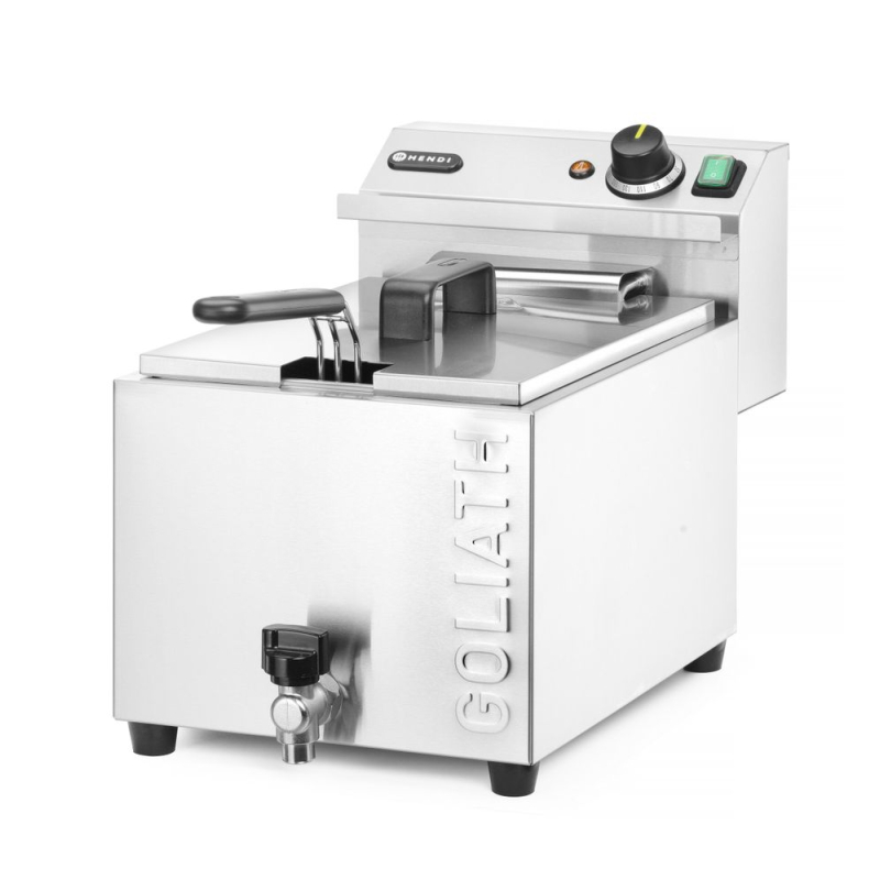 Friteuse Professionnelle XL avec Robinet Vidange 10L 10200W HENDI GOLIATH - Hendi