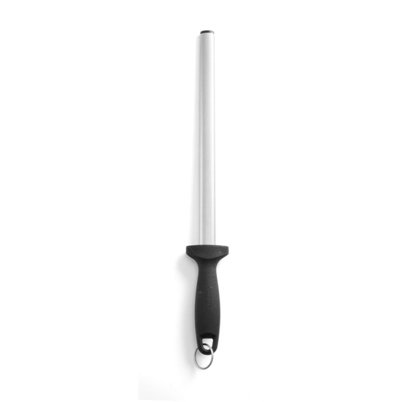 Fusil &agrave; Aiguiser Diamant Professionnel Ovale Noir 450mm - Hendi