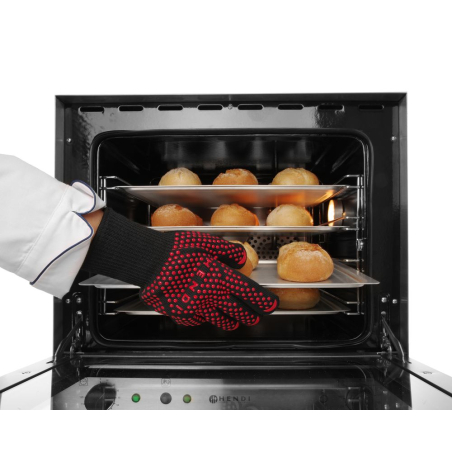 Gants Barbecue R&eacute;sistants Chaleur 250&deg;C, Taille L (300mm), Lot de 2 - Hendi