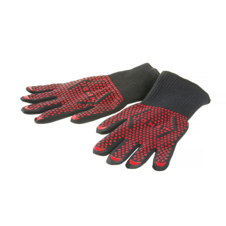Gants Barbecue R&eacute;sistants Chaleur 250&deg;C, Taille L (300mm), Lot de 2 - Hendi