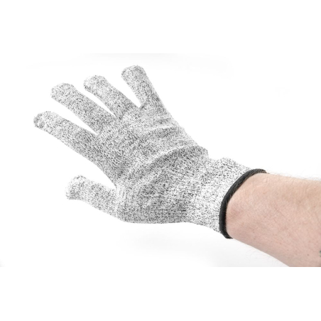 Gants de protection anti-coupure HPPE/Nylon, niveau D, taille L (2 pi&egrave;ces) - Hendi