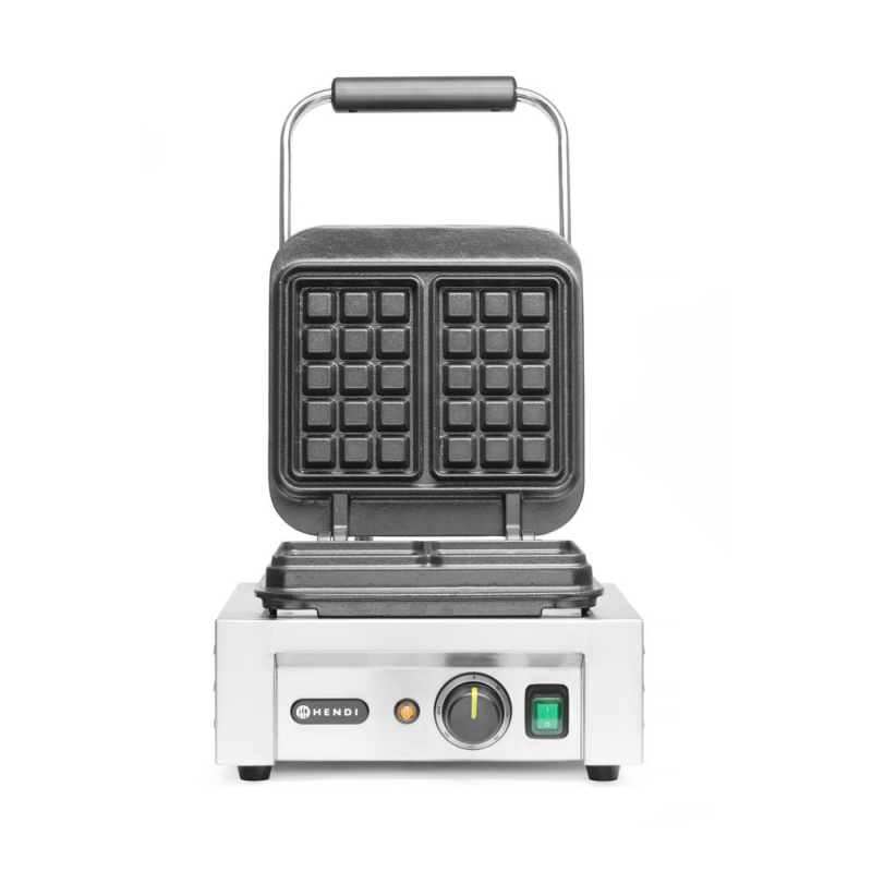 Gaufrier &Eacute;lectrique Professionnel 'Bruxelles' pour 2 Gaufres 3x5 Carr&eacute;s, 2200W - Hendi