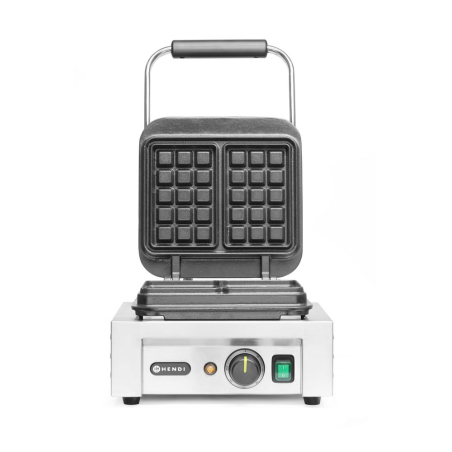 Gaufrier &Eacute;lectrique Professionnel 'Bruxelles' pour 2 Gaufres 3x5 Carr&eacute;s, 2200W - Hendi