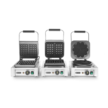 Gaufrier &Eacute;lectrique Professionnel 'Bruxelles' pour 2 Gaufres 3x5 Carr&eacute;s, 2200W - Hendi