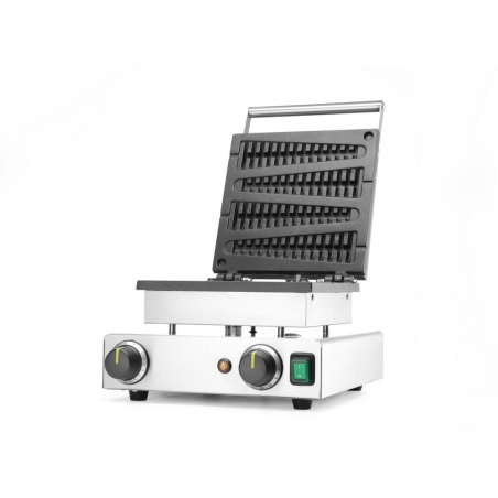 Gaufrier Professionnel &agrave; Sucettes 4 Pi&egrave;ces, Anti-Adh&eacute;sif T&eacute;flon, 220&deg;C - Hendi