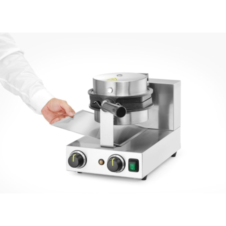 Gaufrier Professionnel Rotatif Bubble Waffle Antiadh&eacute;sif 1500W - Hendi