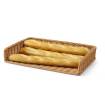 Grande Corbeille &agrave; Pain/Viennoiseries en Polyrotin avec Cadre Inox, 595x395x105mm, Lave-Vaisselle - Hendi