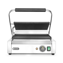 Grill Contact Professionnel Panini Rainur&eacute; 2200W 430x375x(H)216mm - Hendi