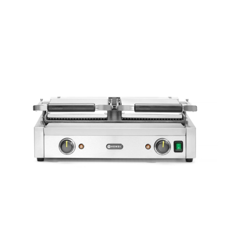 Grill de Contact Double Professionnel Rainur&eacute;/Lisse 3600W - Hendi
