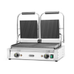 Grill de Contact Double Rainur&eacute;, Thermostats Ind&eacute;pendants, 3600W - Hendi