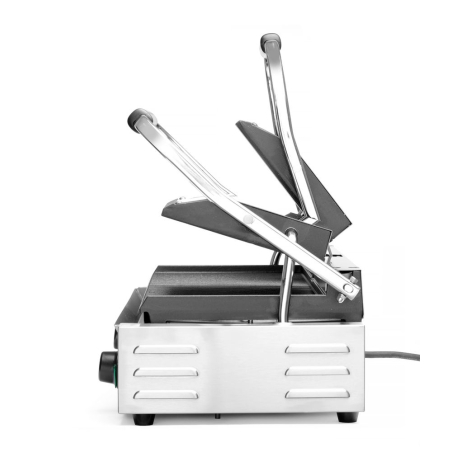 Grill de Contact Double Rainur&eacute;, Thermostats Ind&eacute;pendants, 3600W - Hendi