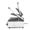 Grill de Contact Double Rainur&eacute;, Thermostats Ind&eacute;pendants, 3600W - Hendi